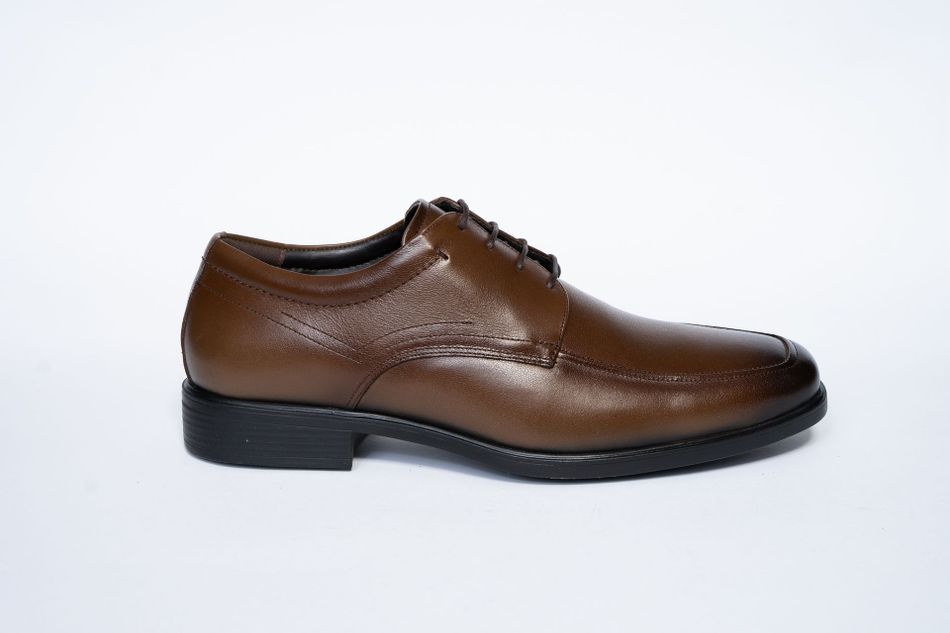 Sapato Masculino Social Oxford Couro Dark Tan