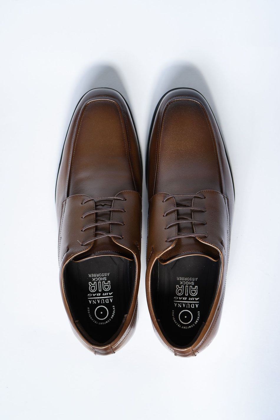 Sapato Masculino Social Oxford Couro Dark Tan