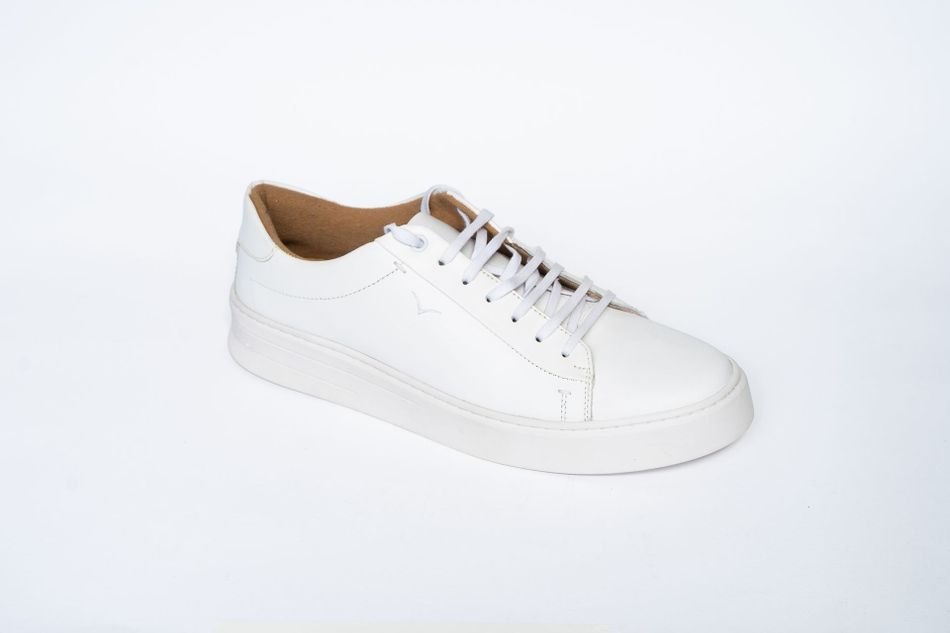 Tênis Masculino Casual Couro Branco