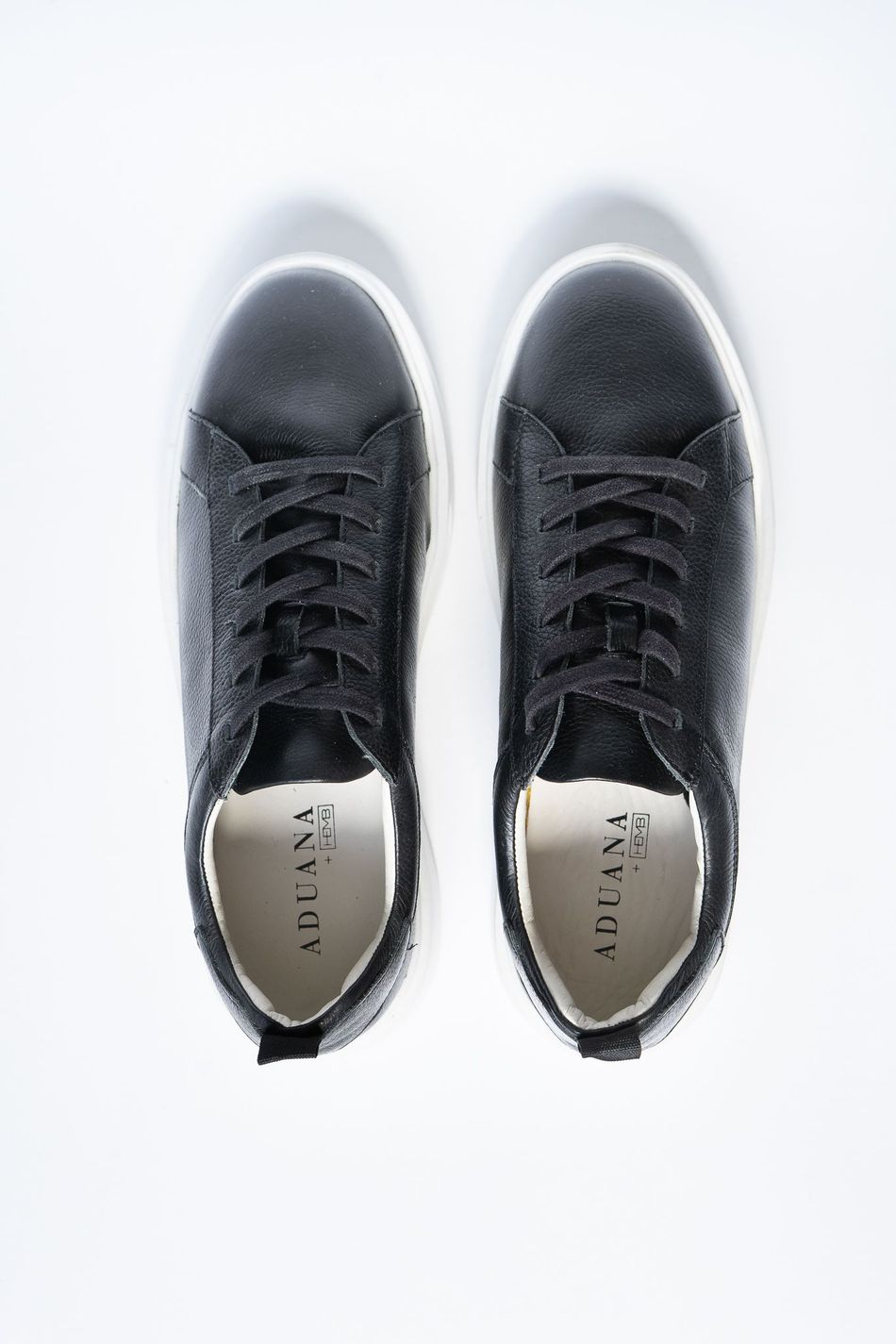 Tênis Masculino Casual Couro Preto HYP004