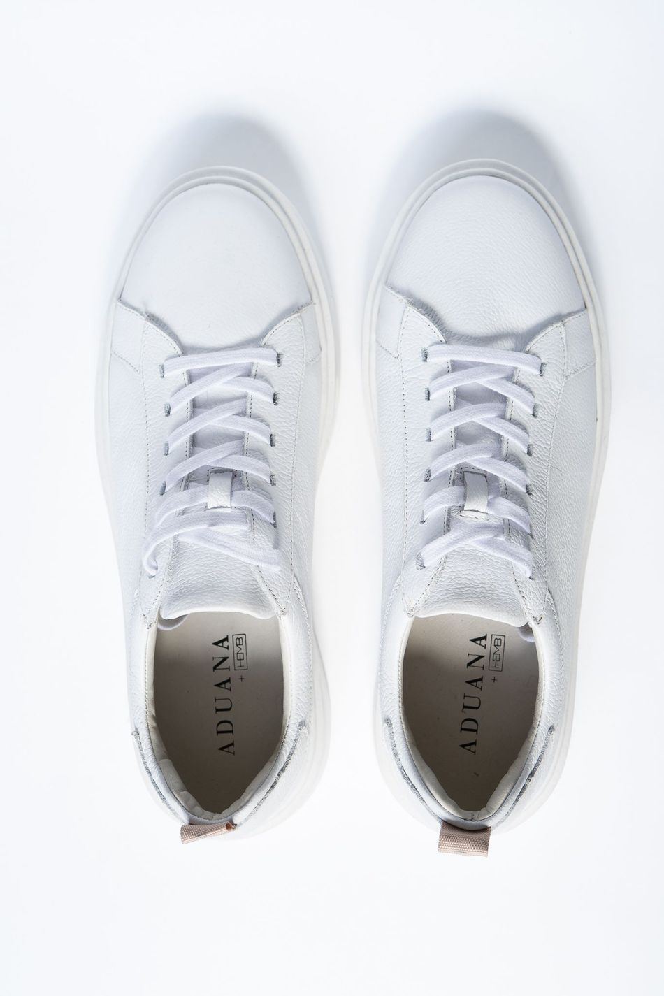 Tênis Masculino Casual Couro Branco HYP004