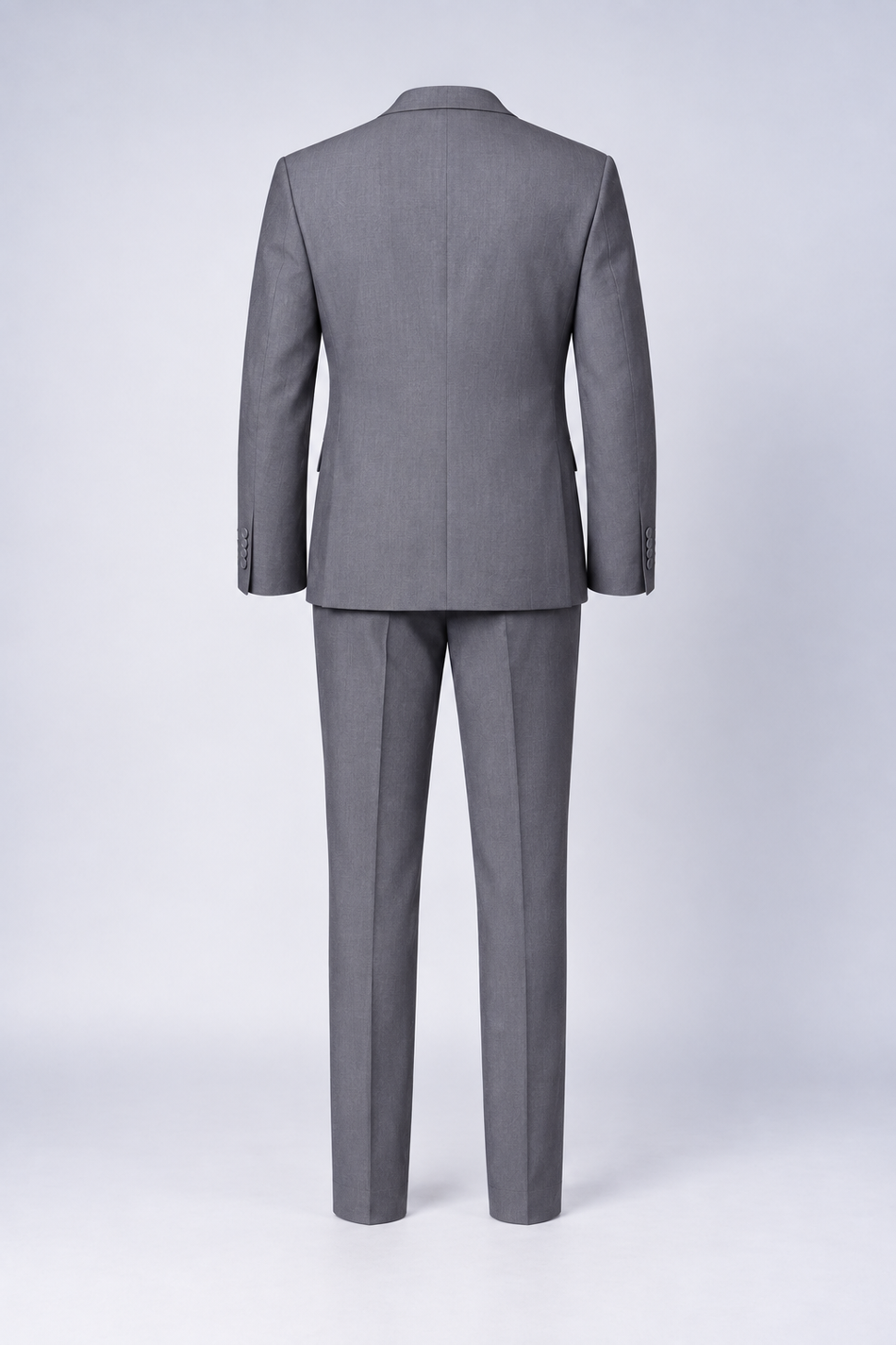 Traje Social Masculino com Colete Cinza Claro