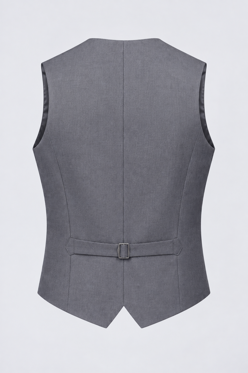Traje Social Masculino com Colete Cinza Claro