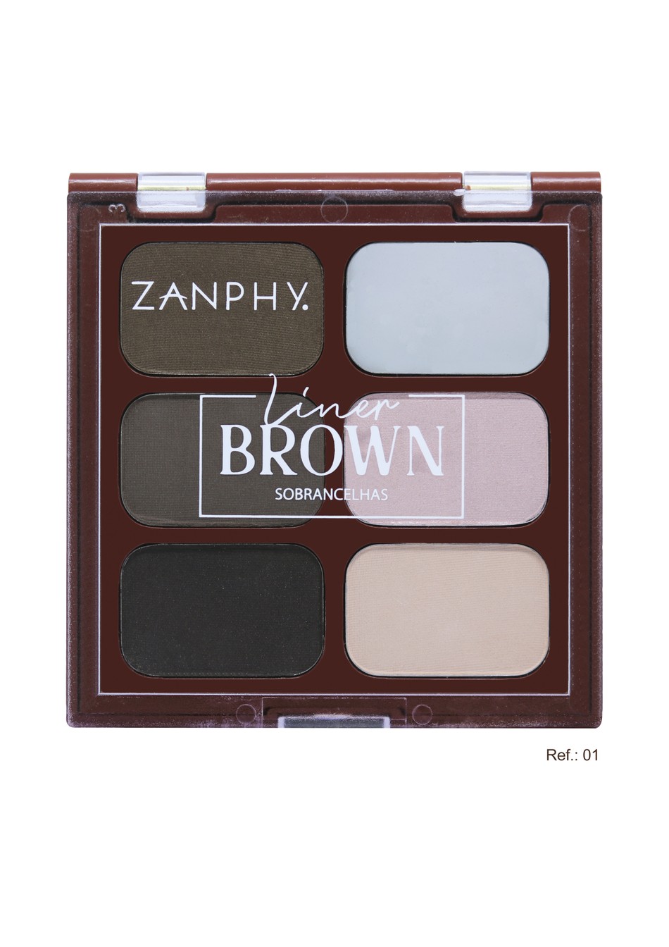 Paleta de Sobrancelhas Liner Brown - Zanphy