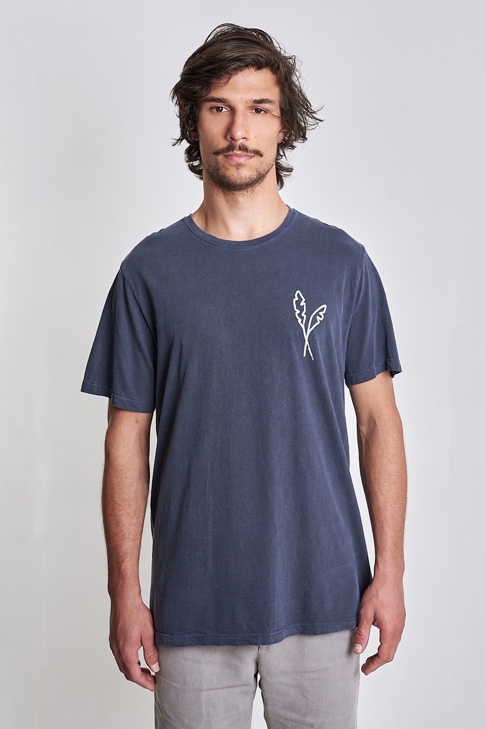 Camiseta Dual Leafs Azul Midnight