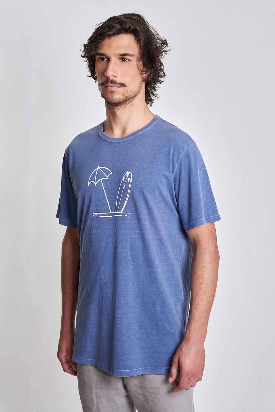 Camiseta Beach Vibes Azul Brazilian