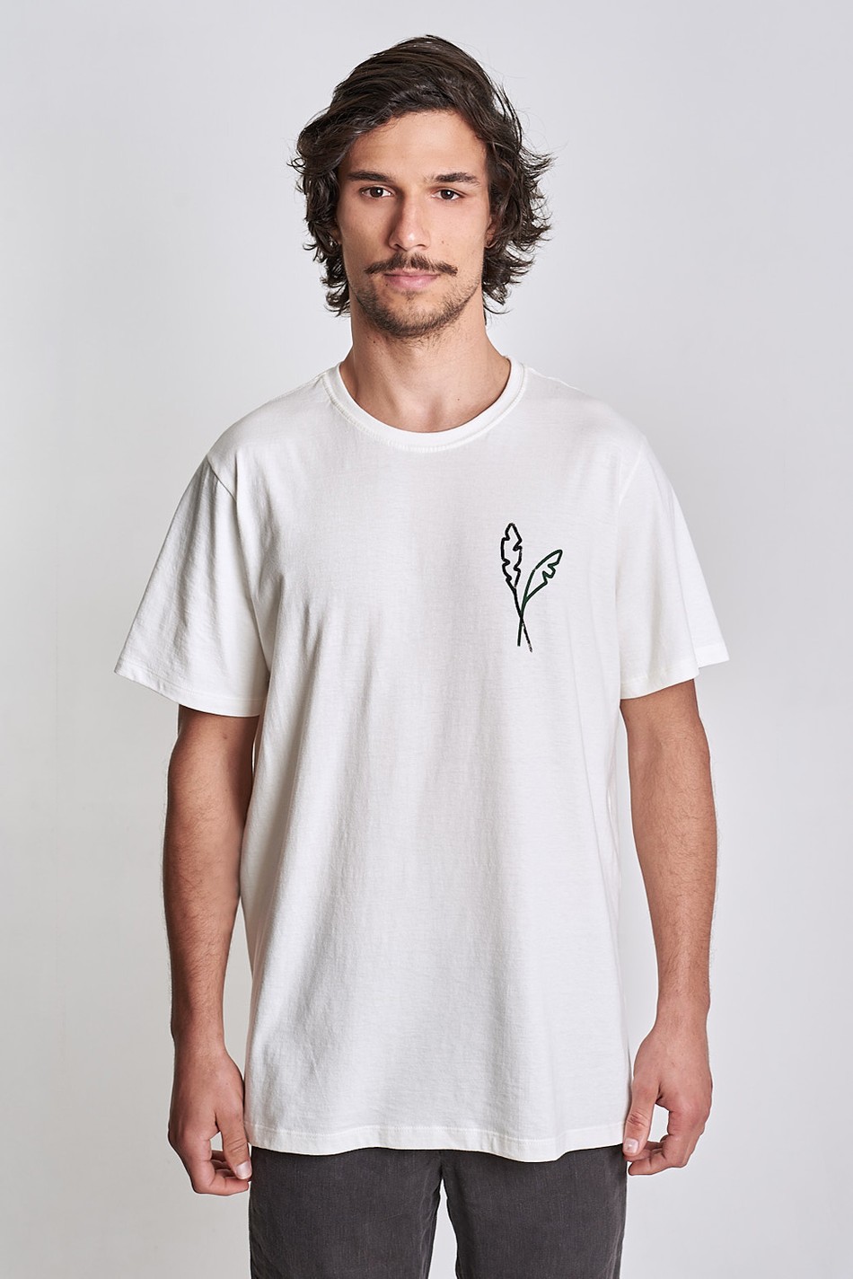 Camiseta Dual Leafs Off White