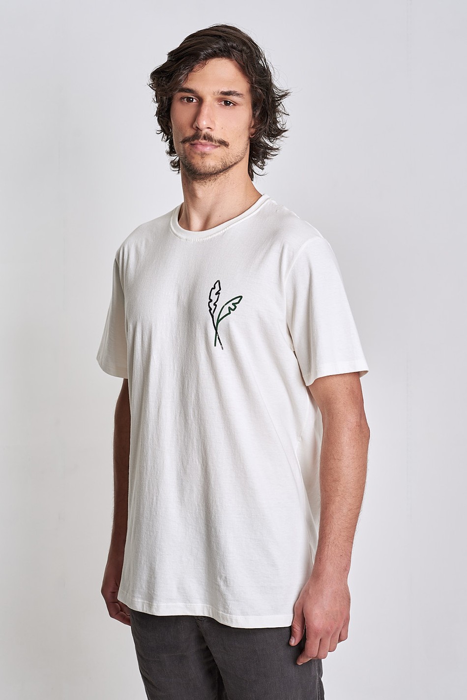 Camiseta Dual Leafs Off White