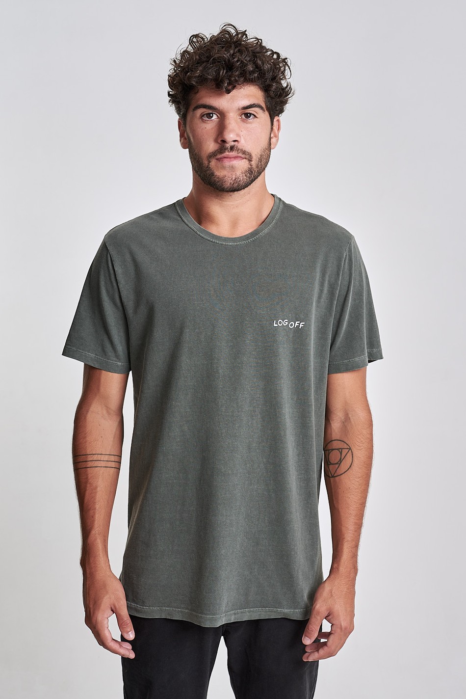 Camiseta Log Off Verde Floresta