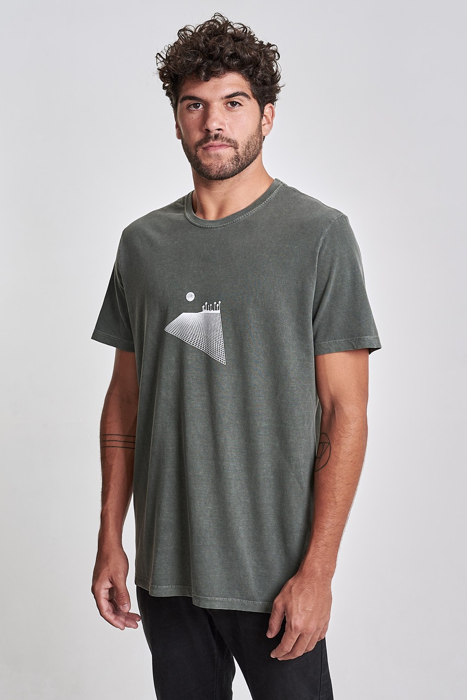 Camiseta Perspective Beach Verde Floresta