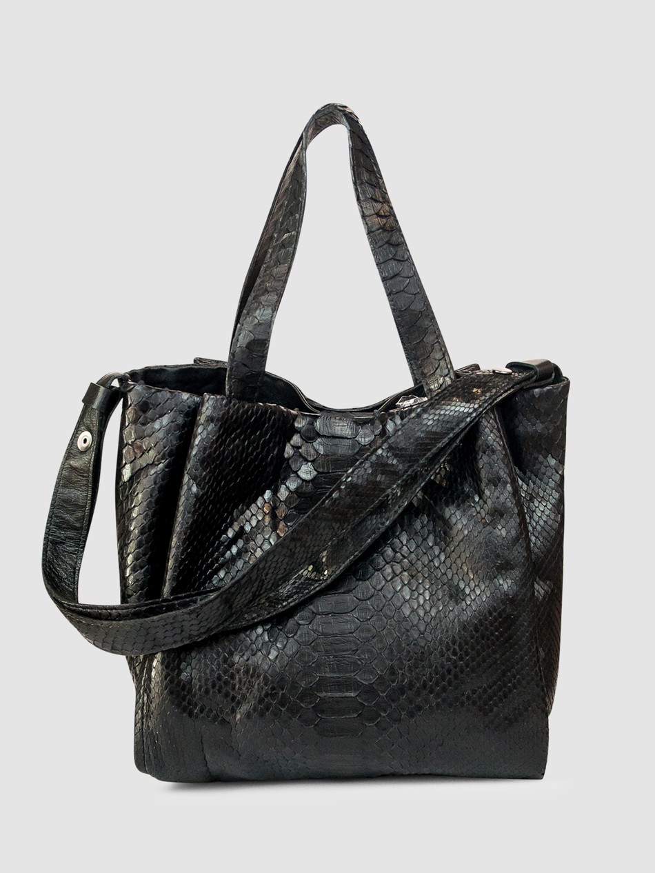 BOLSA ARAUCÁRIA COURO PYTHON PRETO