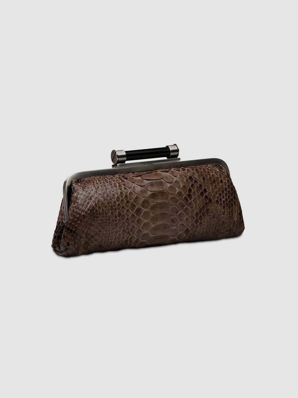 CLUTCH COMBÚ COURO PYTHON FENDI