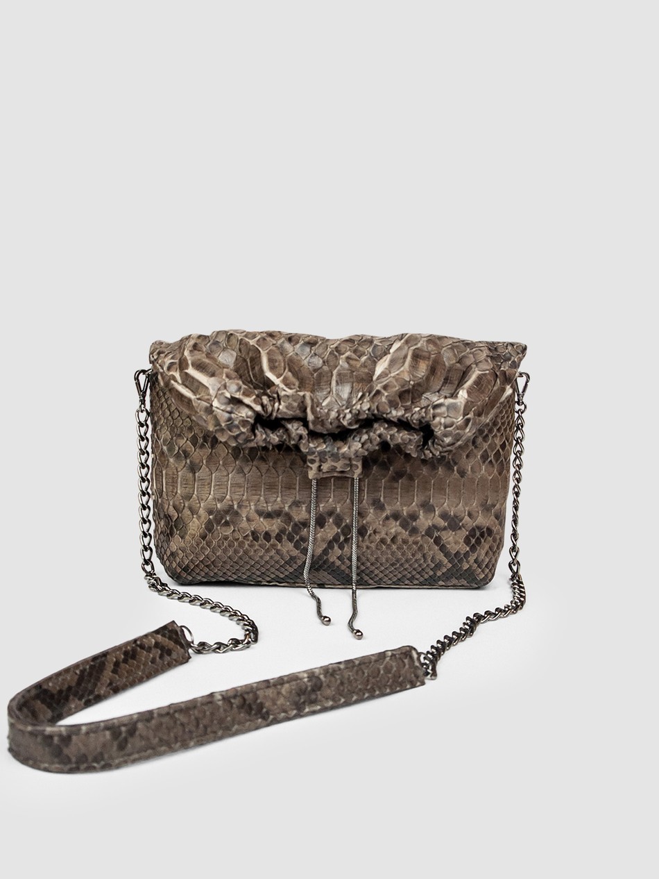 BOLSA BAMBU COURO PYTHON FENDI