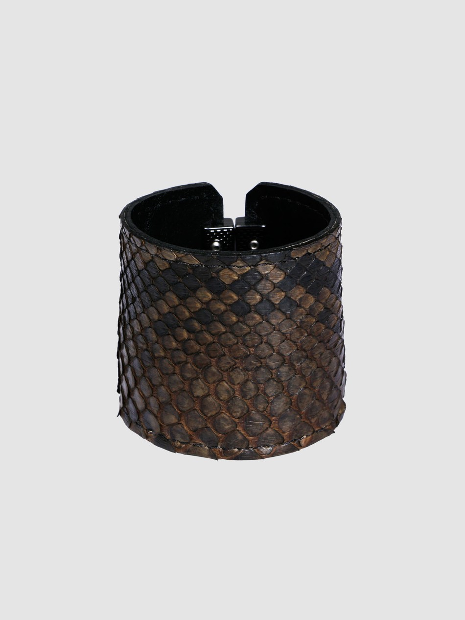 BRACELETE GUERREIRO COURO DE PYTHON FENDI