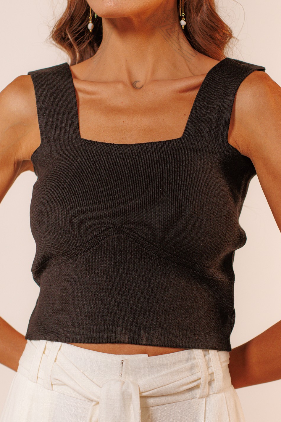 Cropped Aris Tricot Preto