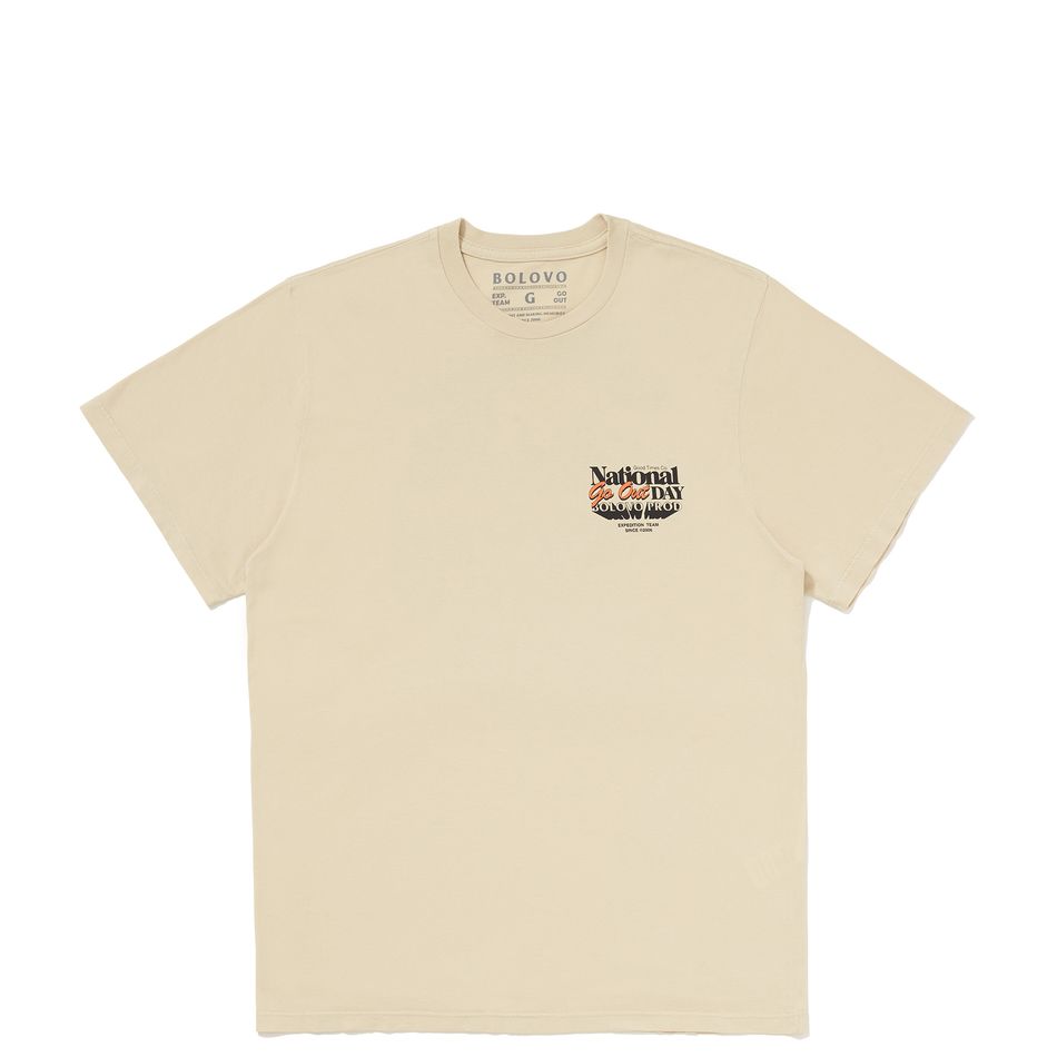 Camiseta National Day Bege