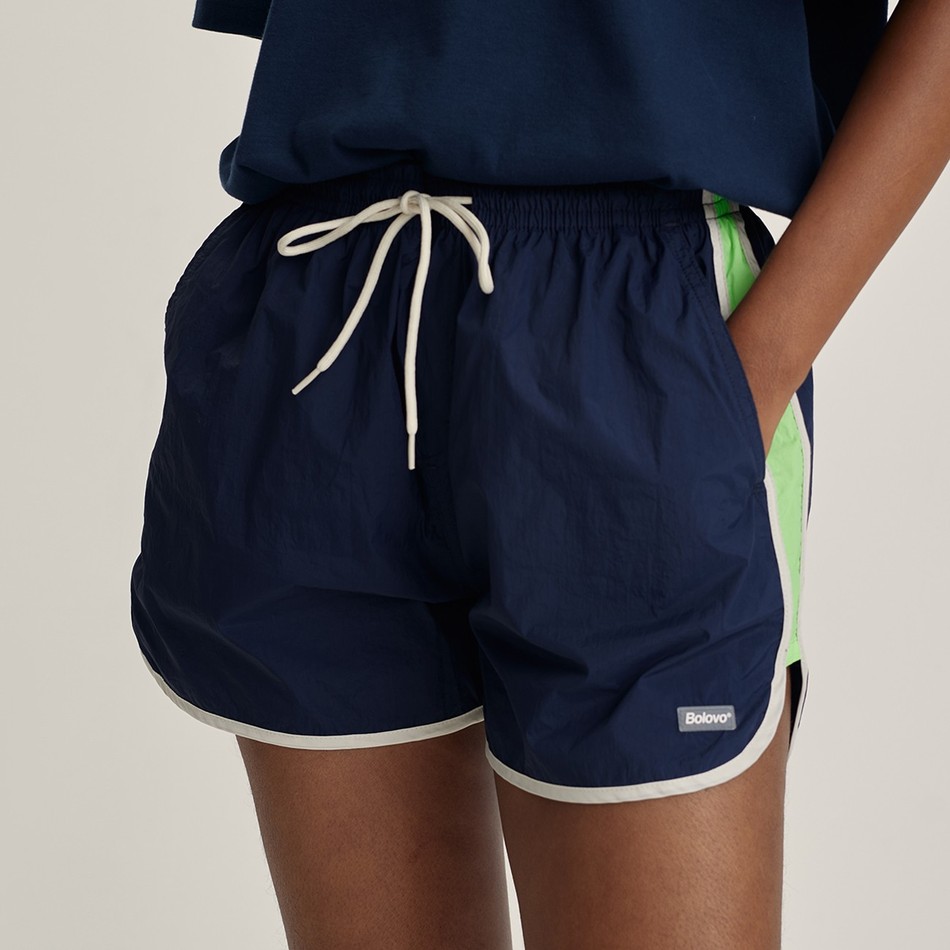 Short Shorts Azul e Verde