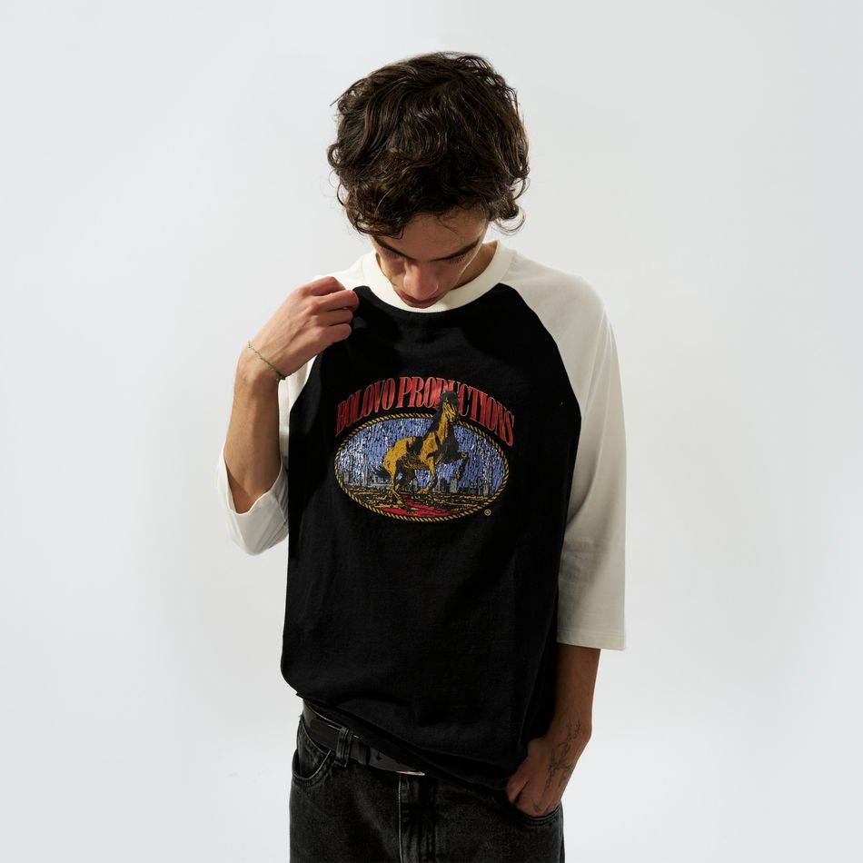 Camiseta Raglan 3/4 Horse Power by Ricardo Dexter