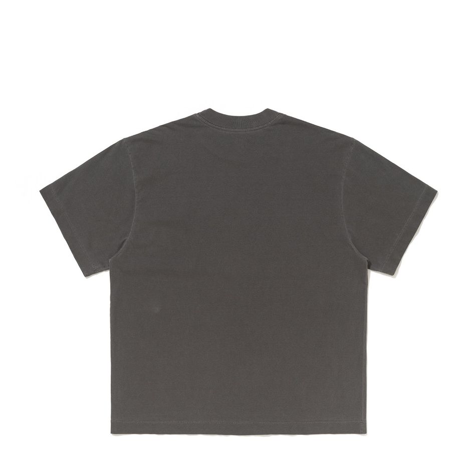 Camiseta Boxy Oversized Basic Cinza Estonado