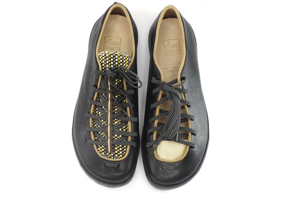 Tênis Tong Caviar Preto + Acessórios|Tong Sneaker Preto + Accessories
