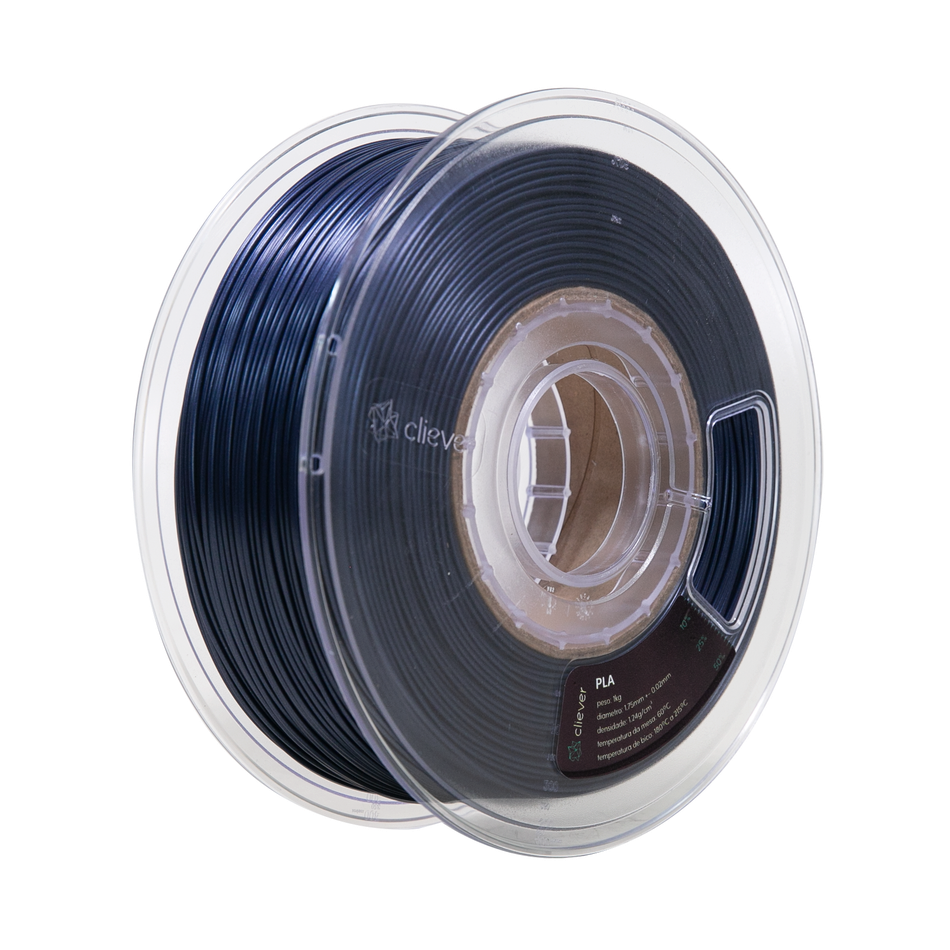 PLA Azul Escuro Perolado Premium | 1,75mm | 1 Kg | Cliever