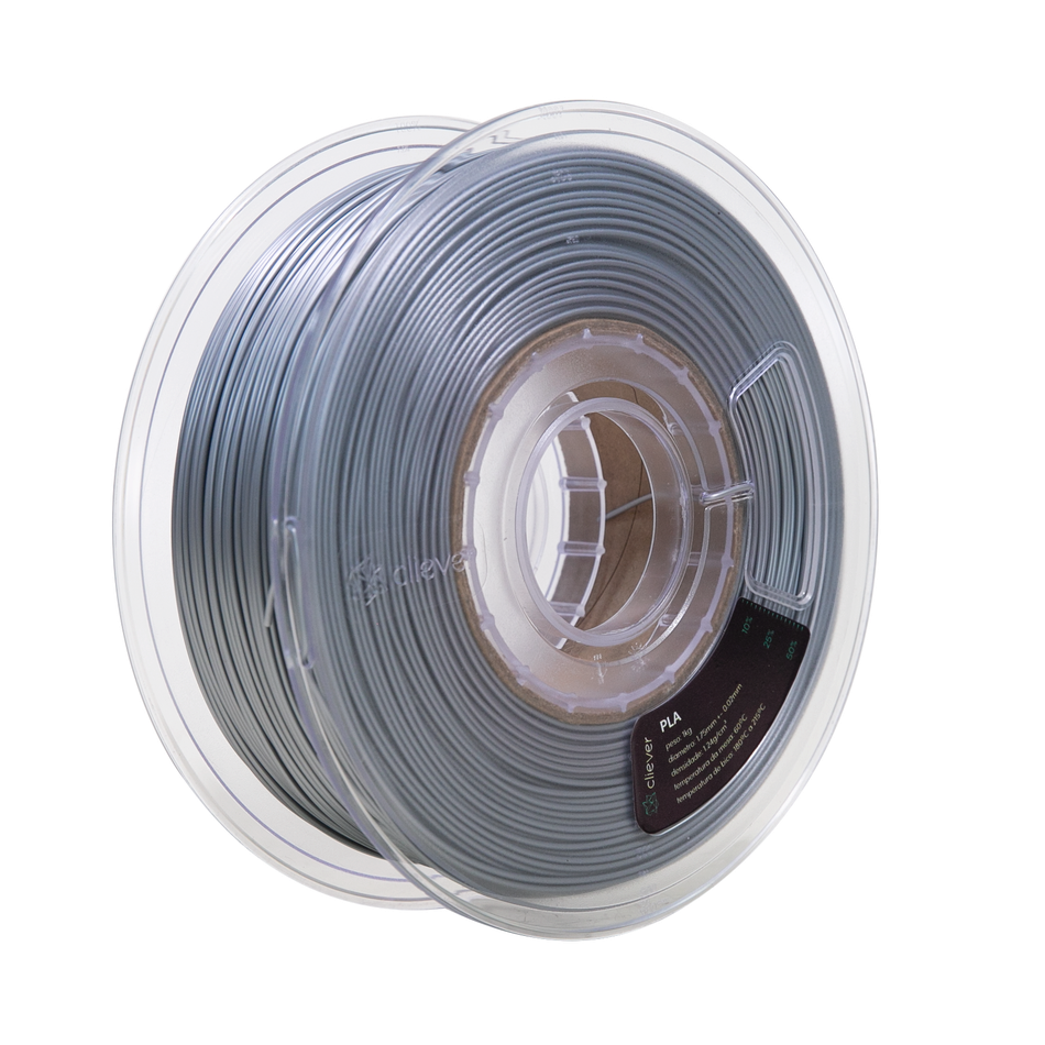 PLA Alumínio Premium | 1,75mm | 1 Kg | Cliever