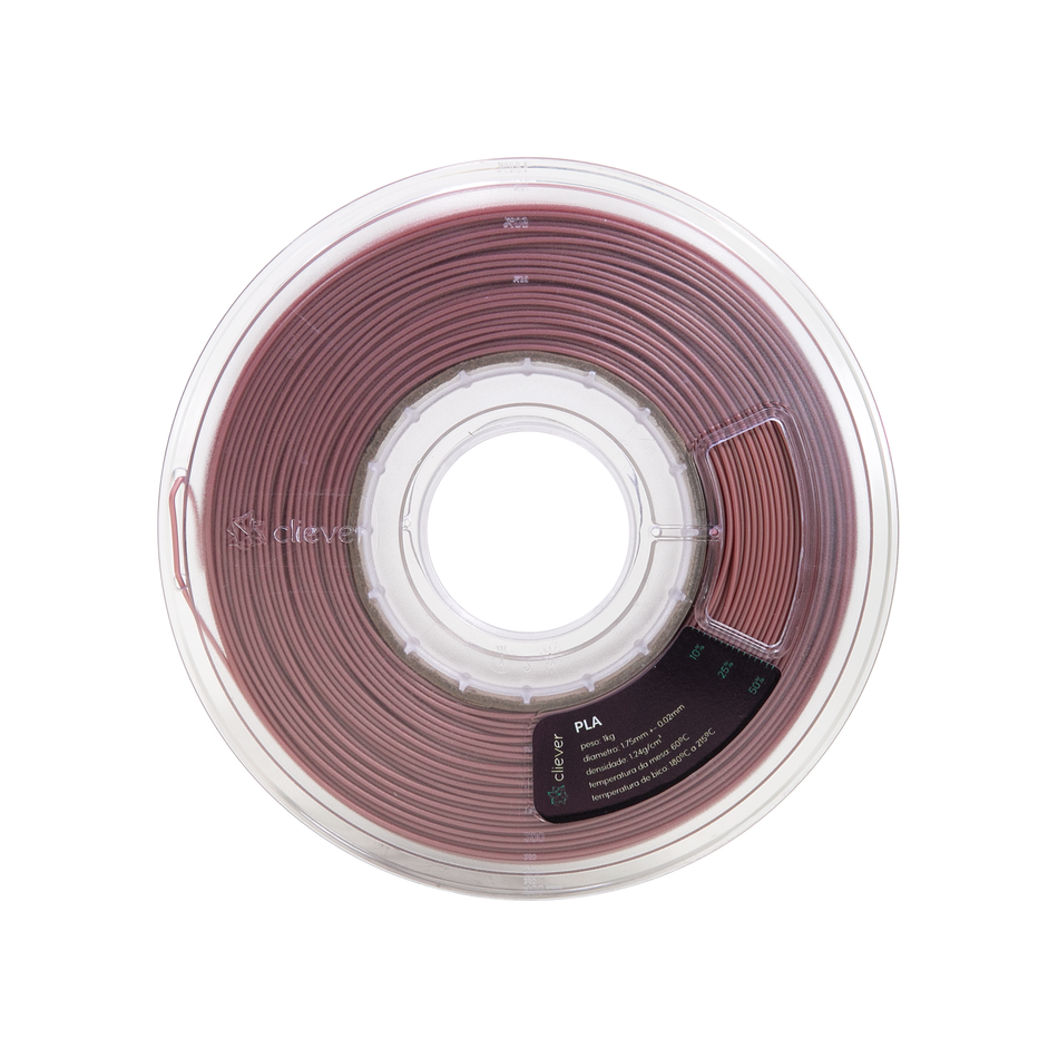 PLA Rose Metalizado Premium | 1,75mm | 1 Kg | Cliever