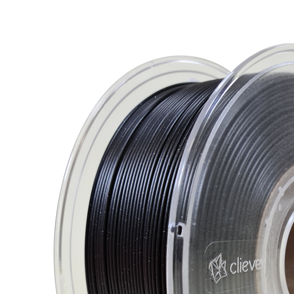 PLA Preto Glitter Premium | 1,75mm | 1 Kg | Cliever