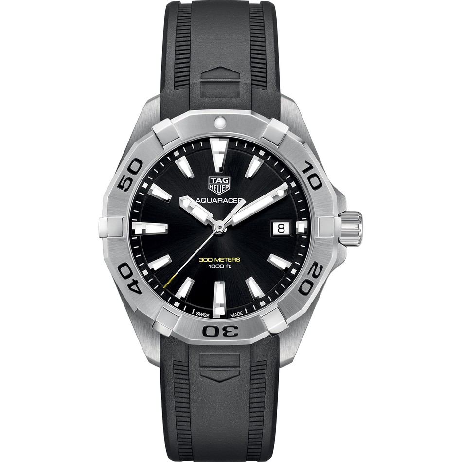 TAG Heuer Aquaracer Calibre Quartz Masculino Preto Borracha 3