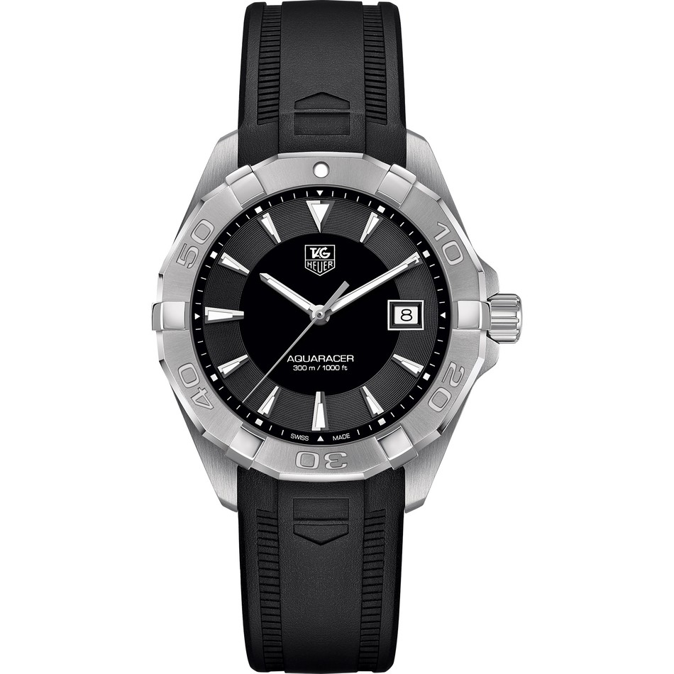 TAG Heuer Aquaracer Calibre Quartz Masculino Preto Borracha 3