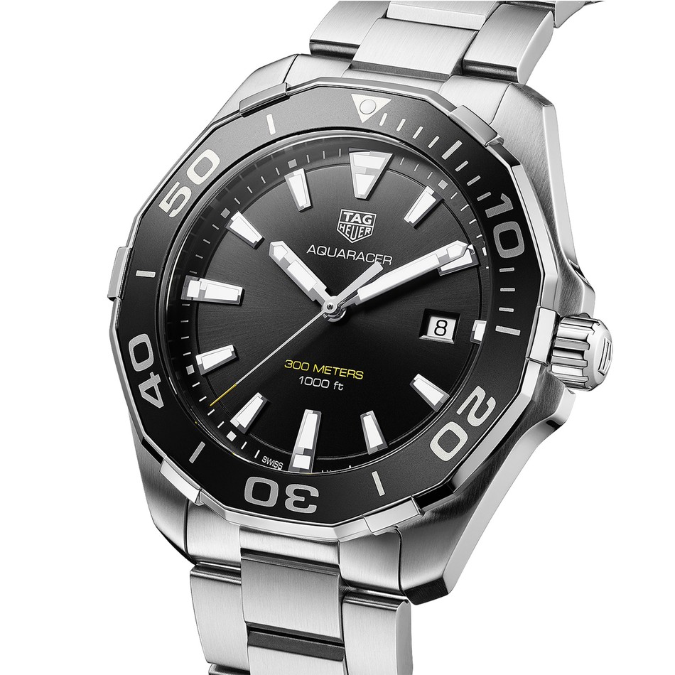 TAG Heuer Aquaracer Calibre Quartz Masculino Preto A o 3 ponteiros