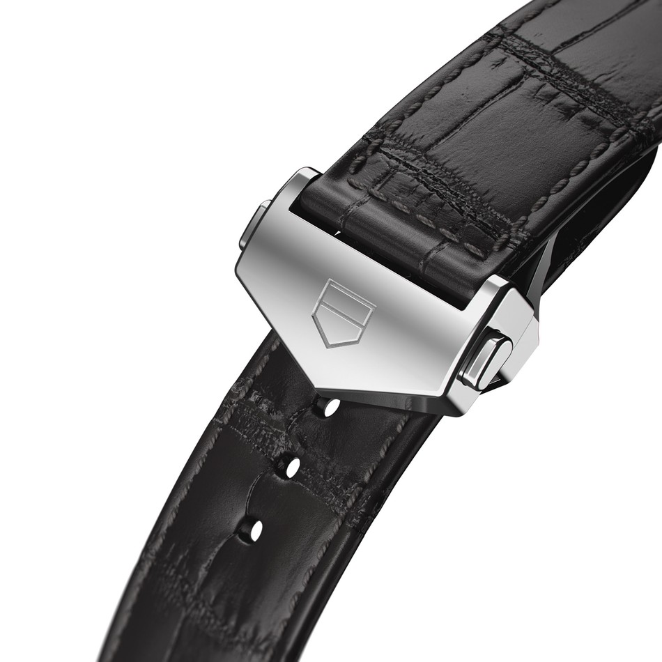 TAG Heuer Carrera Calibre 5 Autom tico Masculino Preto Couro 3