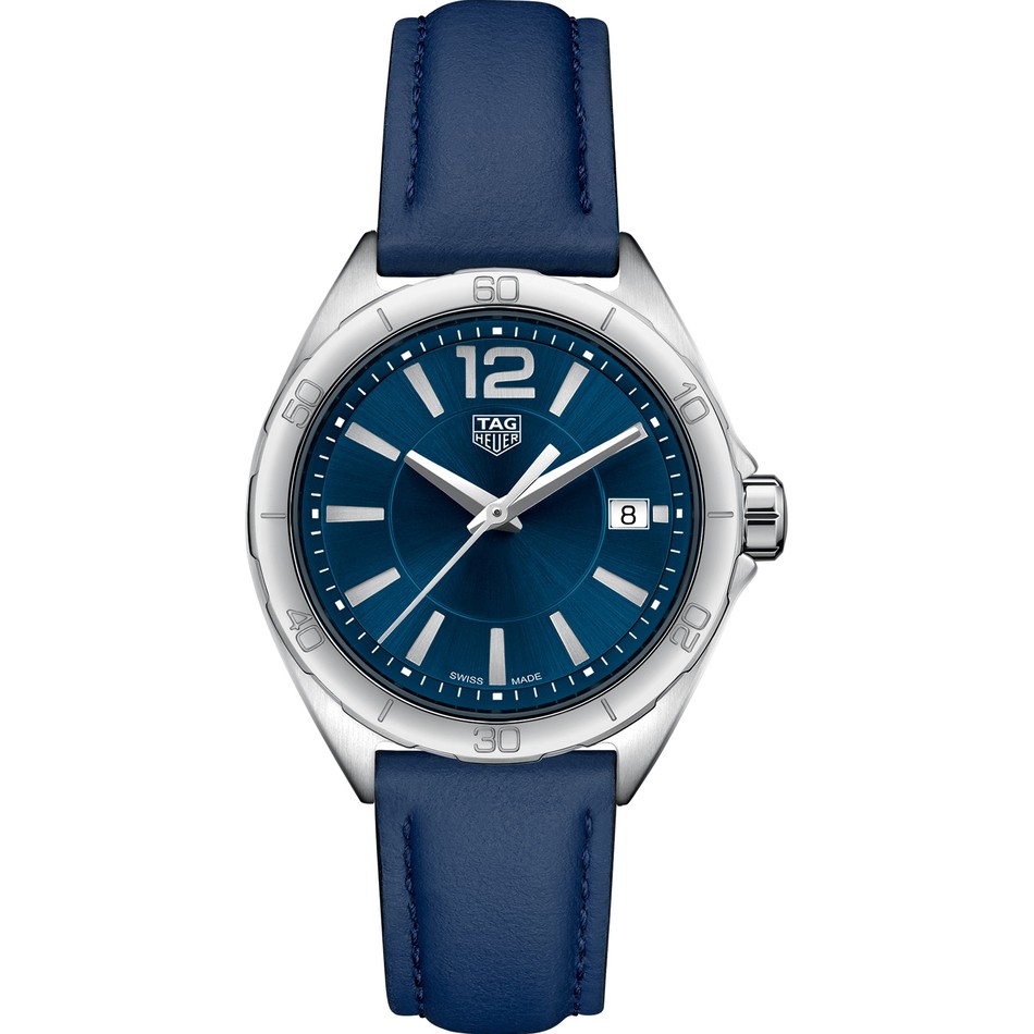 TAG Heuer Formula 1 Calibre Quartz Feminino Azul Couro 3 ponteiros