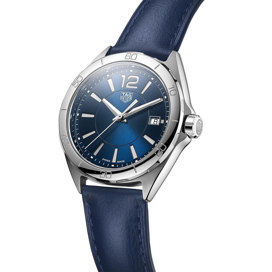 TAG Heuer Formula 1 Calibre Quartz Feminino Azul Couro 3 ponteiros