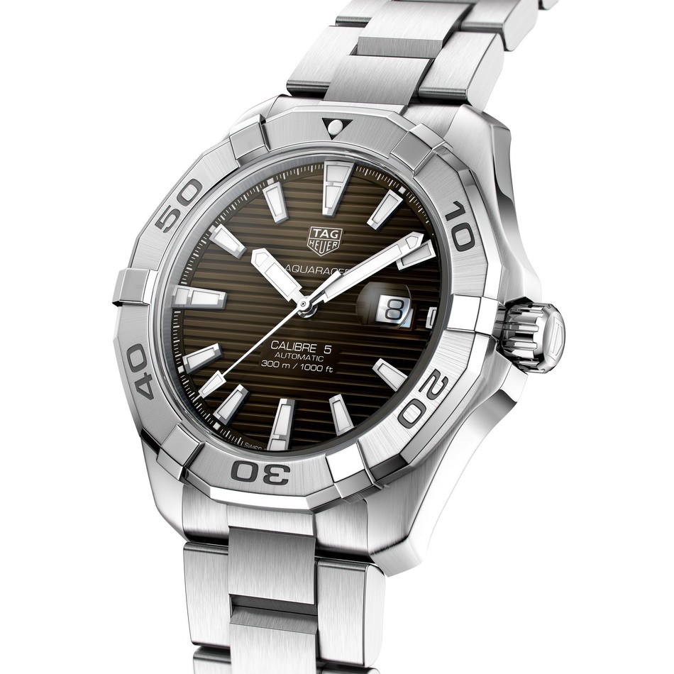 TAG Heuer Aquaracer Calibre 5 Autom tico Masculino Marrom A o 3