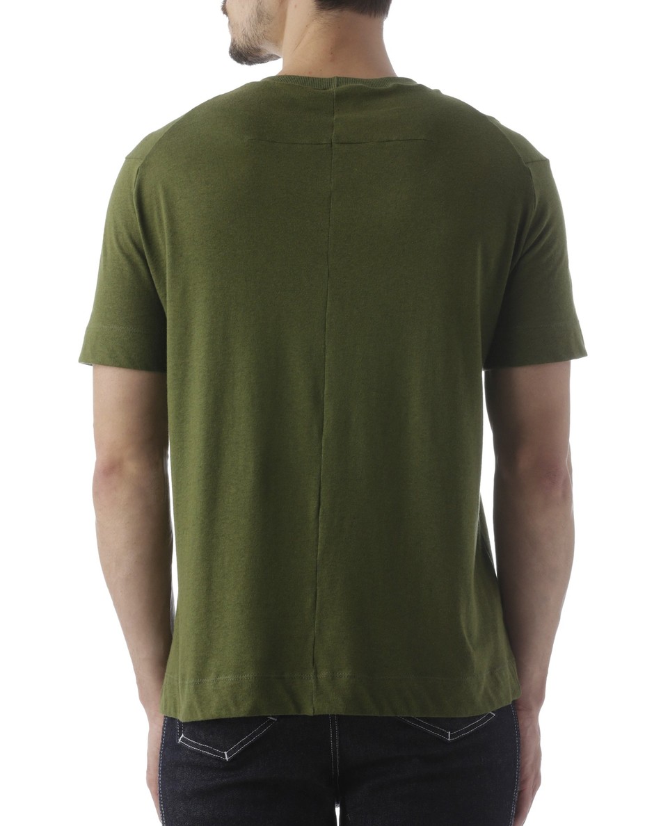 camiseta decote redondo Nando verde escuro