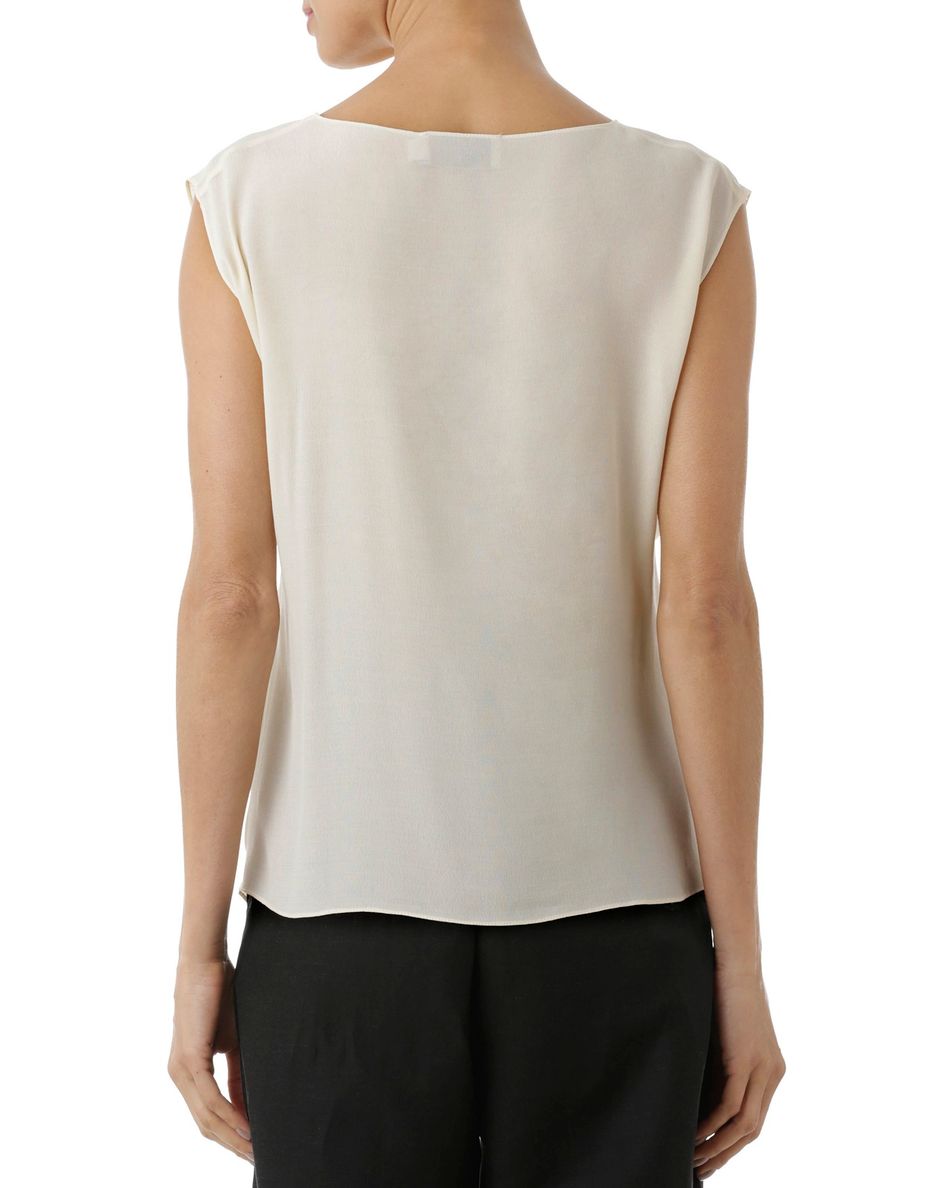 Blusa torção bege claro