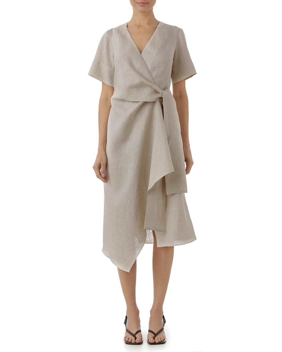 Vestido transpasse Natural