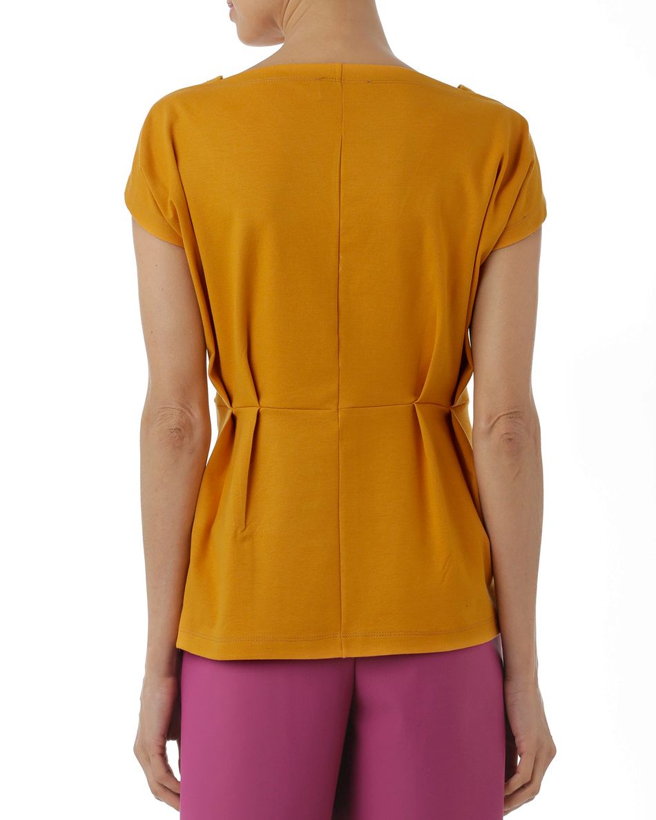 Blusa decote torcido Amarelo