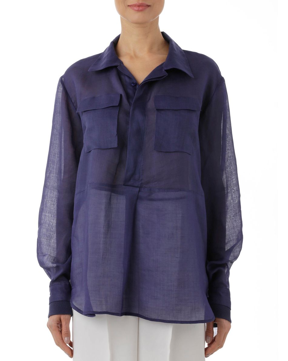 Camisa jaqueta Azul