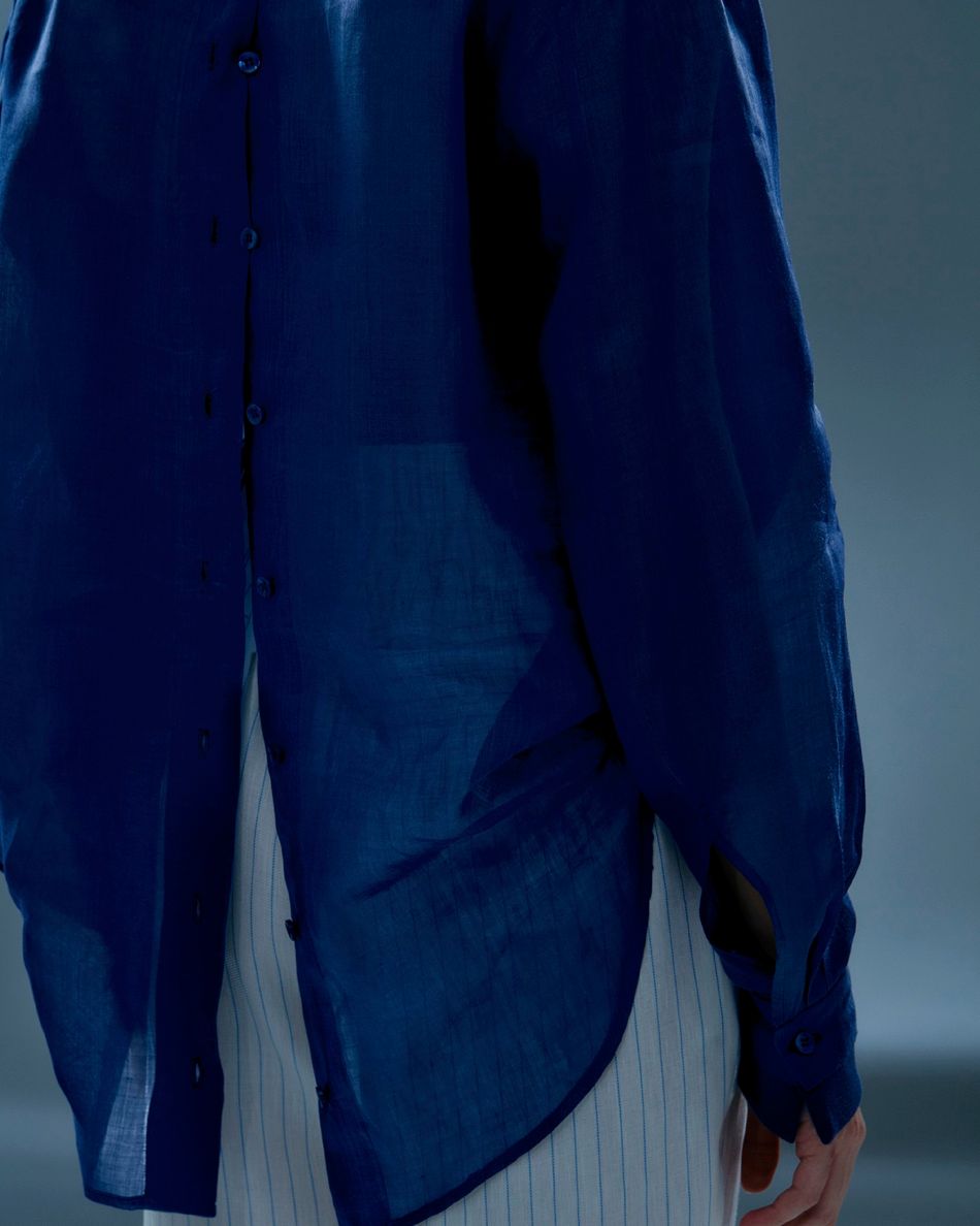 Camisa jaqueta Azul