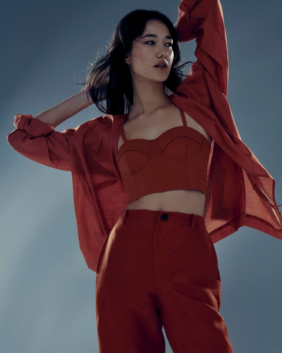 Blusa quimono transpasse Avelã