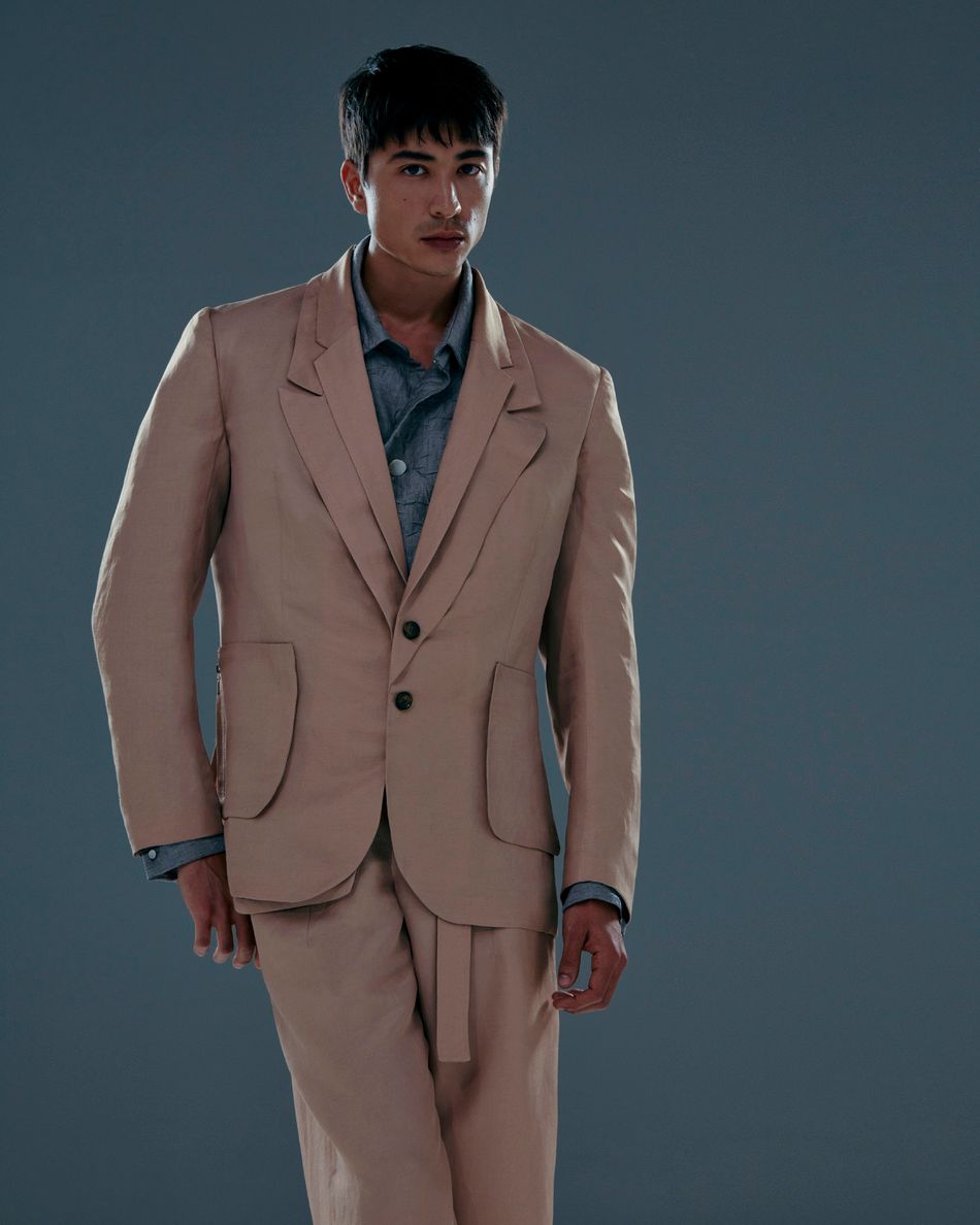 Blazer gola dupla Nando rosé