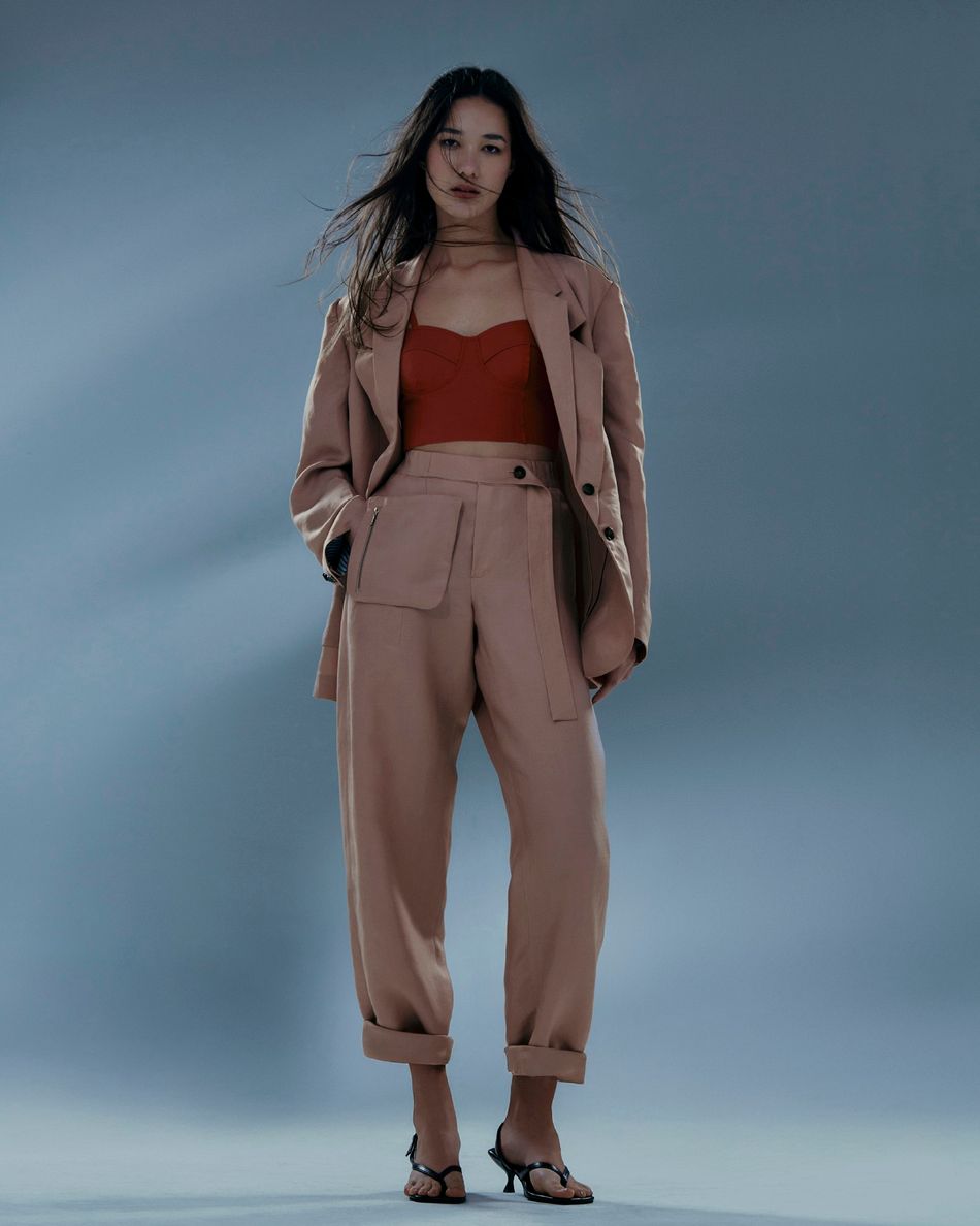 Blazer gola dupla Nando rosé