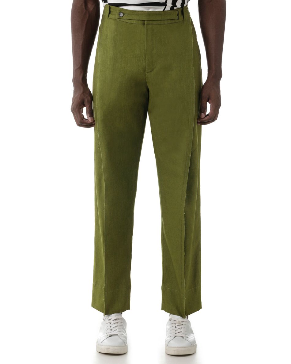Calça Prega Tombada Nando Verde
