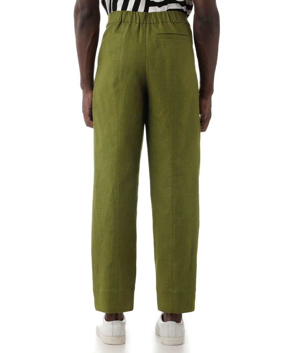 Calça Prega Tombada Nando Verde
