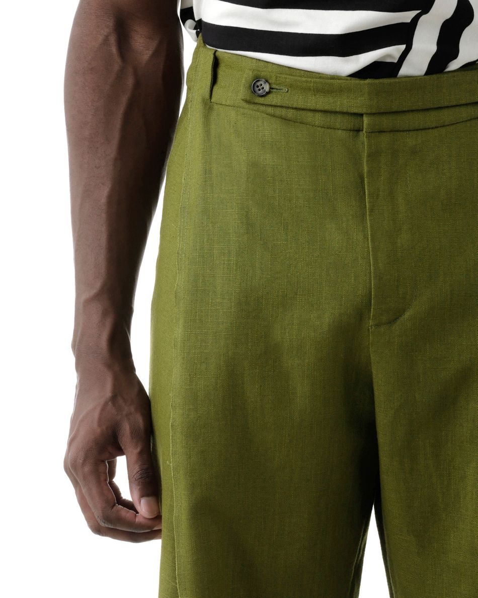 Calça Prega Tombada Nando Verde