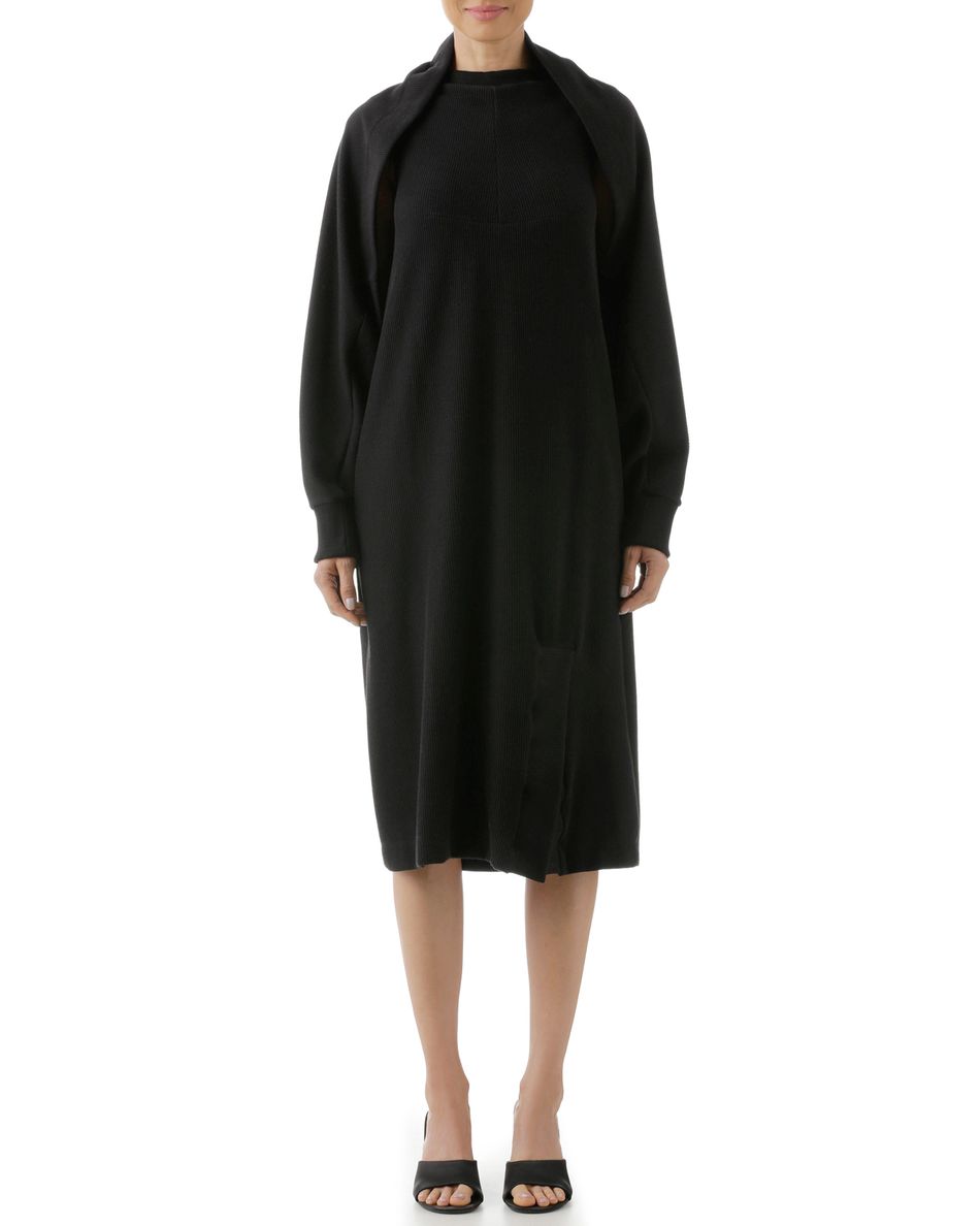 Vestido Mangas Destacáveis Preto