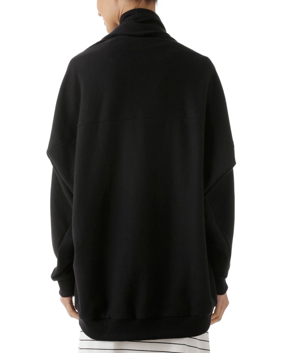 Casaco Gola Xale Preto