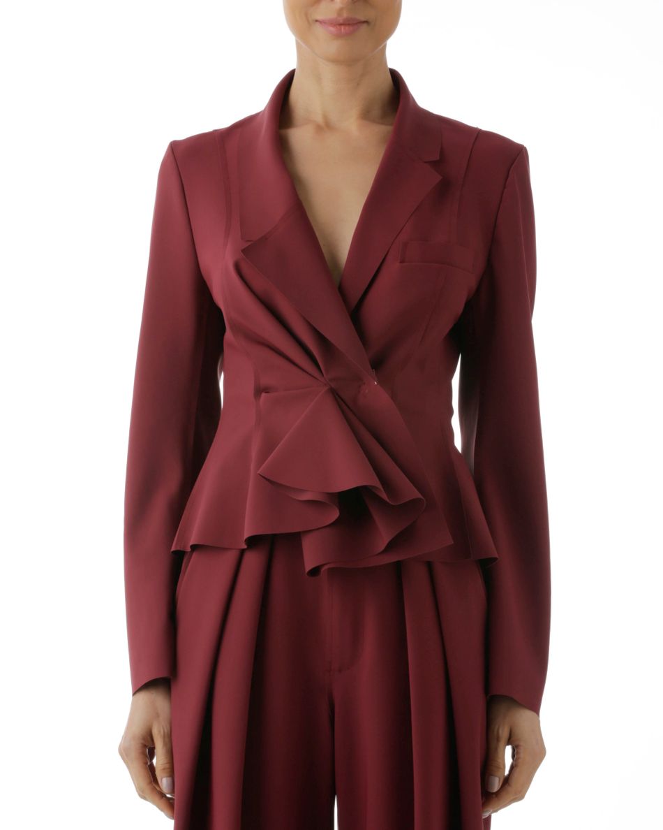 Blazer Babado Vinho